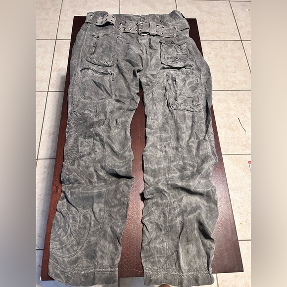 Pete & Greta Pants - Johnny Was Pete & Greta  Stylish Women's Gray Cargo Pants